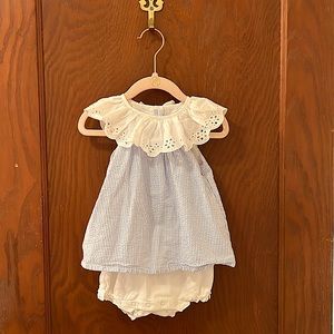 Janie and Jack seersucker dress/romper